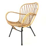 Rattan chair by Rohe Noordwolde, 1960