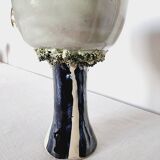 Impressionnante tasse ou calice fait à la main et peint à la main, pièce unique et de collection