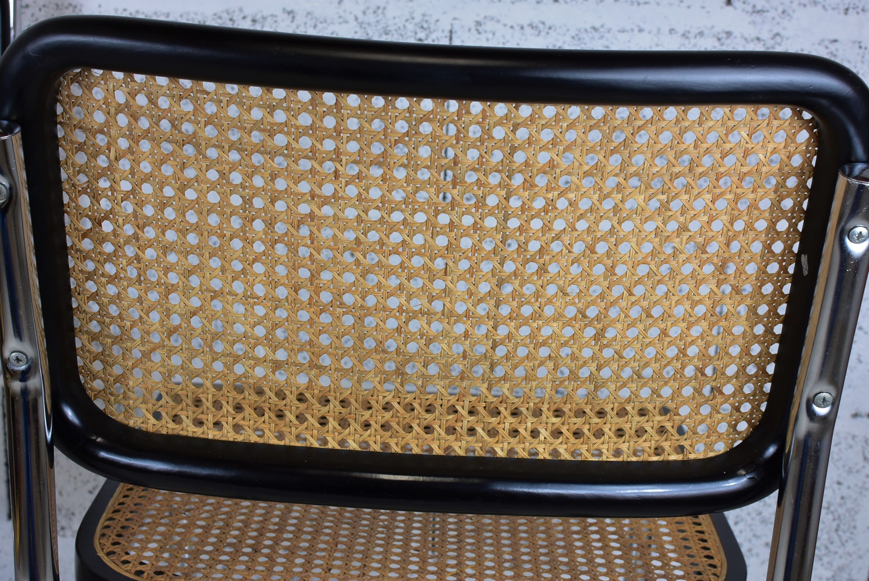 Pair of vintage chairs B32 Marcel Breuer, black