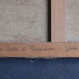 Oil on canvas, rural landscape, signed