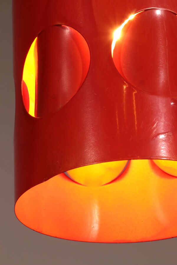 Lampe à pendentif Raak Amsterdam Space Age – design néerlandais emblématique