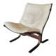Scandinavian beige leather armchair "Siesta" by Ingmar Relling for Westnof