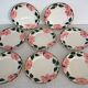 8 assiettes plates Villeroy & Boch "Wild rose", 1970