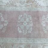 Handmade muted oushak hallway runner 280 X 85 cm