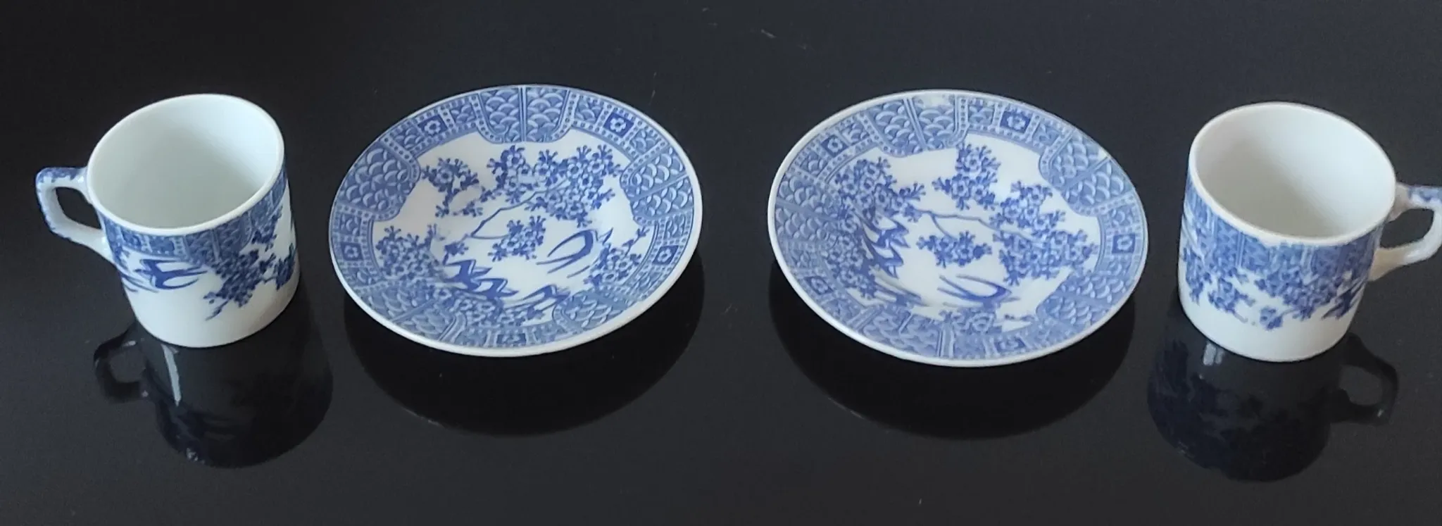 Vintage porcelain cup duo