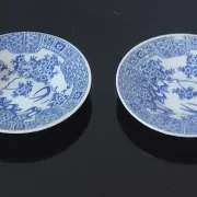 Vintage porcelain cup duo