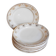 Eight Villeroy & Boch dessert plates with gold decor