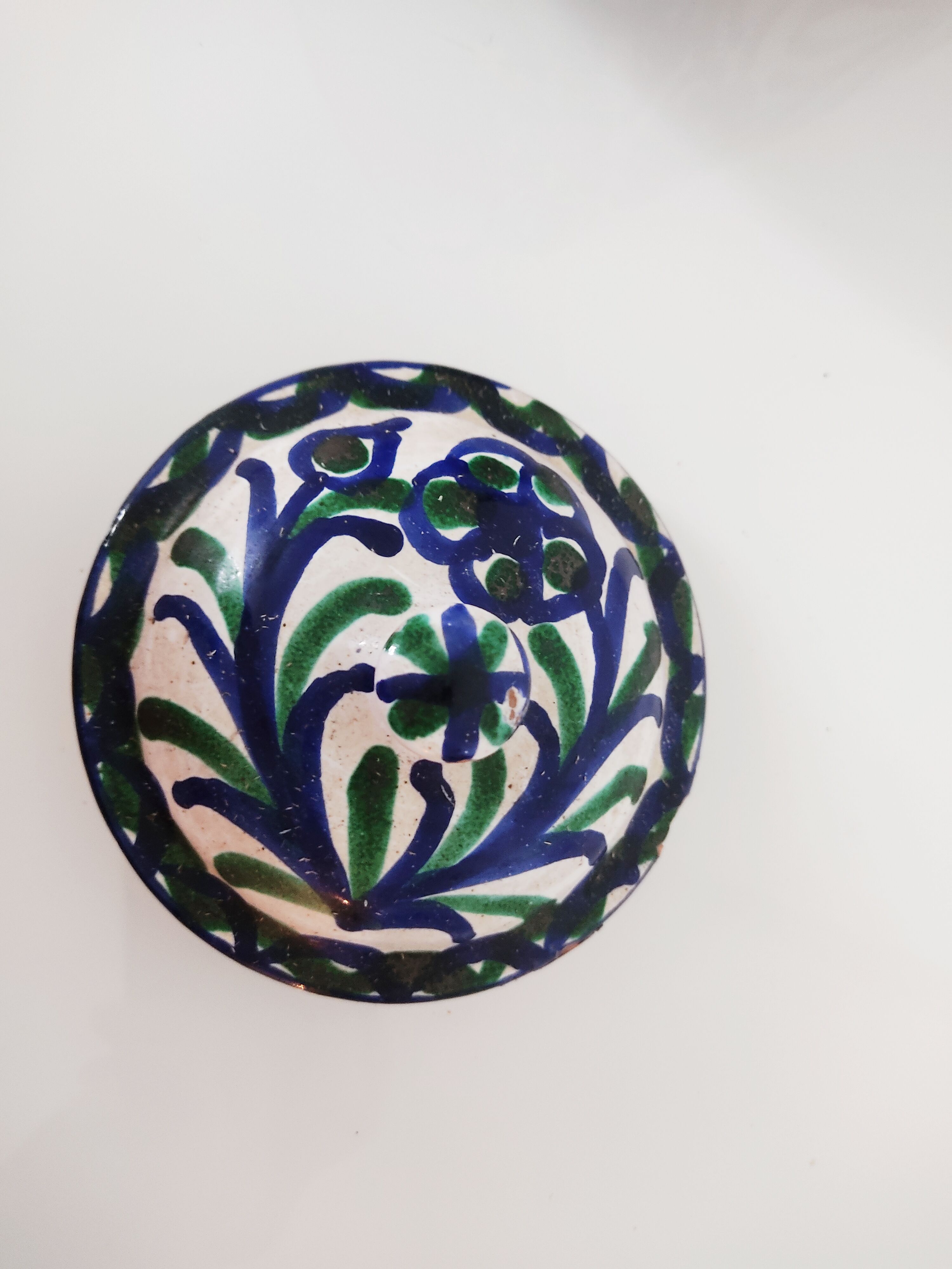 Oriental covered pot decoration flowers birds