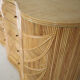 Commode « feuilles » en rotin
