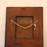 Rustic square mirror