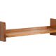 Mid-century oak brutalist wall shelf