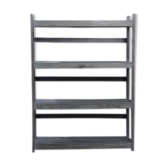 Indian teak shelves (blue gray patina)