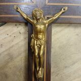 Antique wooden and metal crucifix