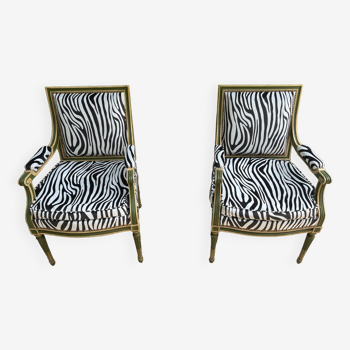 Zebra armchairs