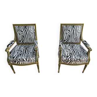 Zebra armchairs