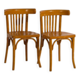 Set of antique bistro chairs (circa 1920). Set of 2 pieces, no. 5