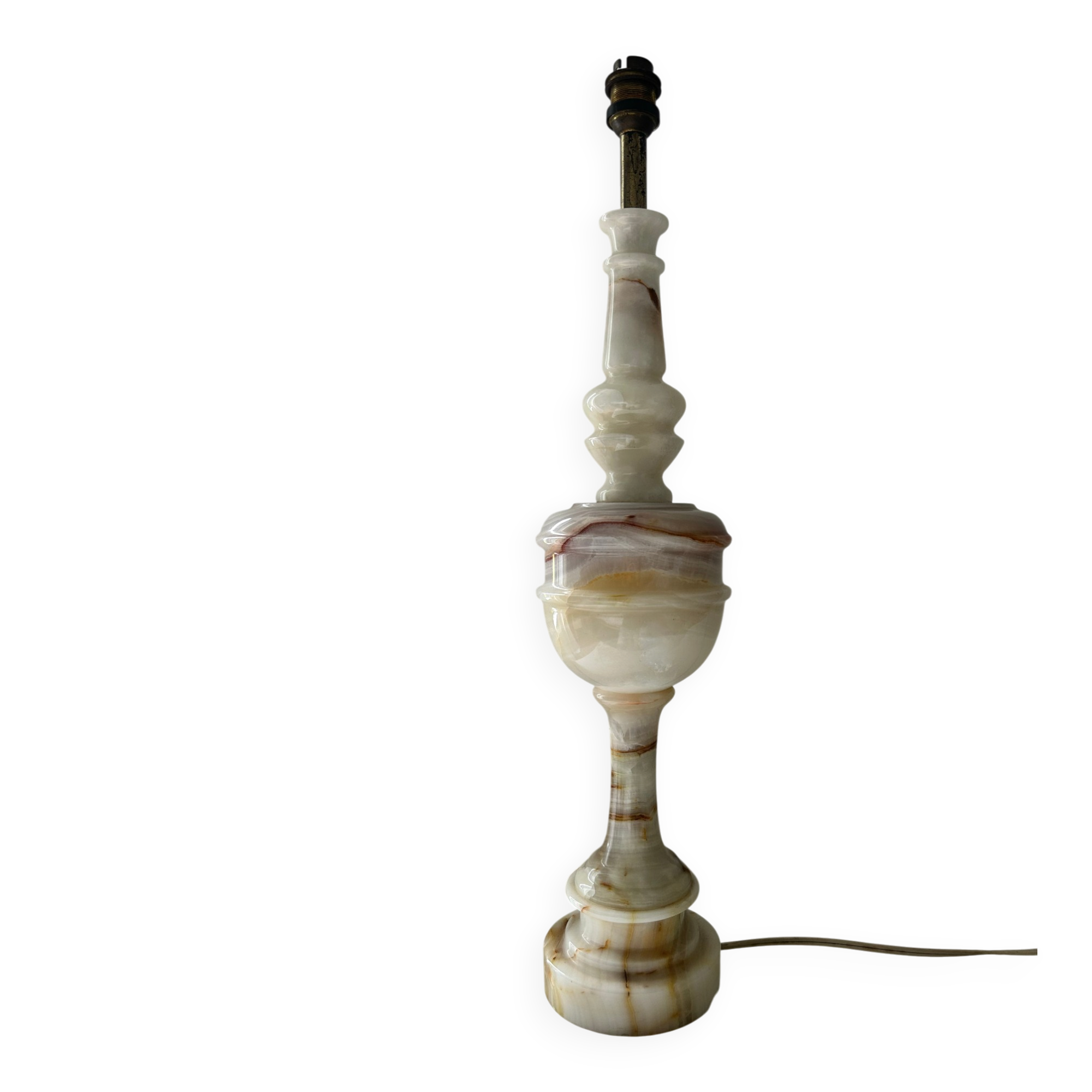 Pied de lampe en onyx