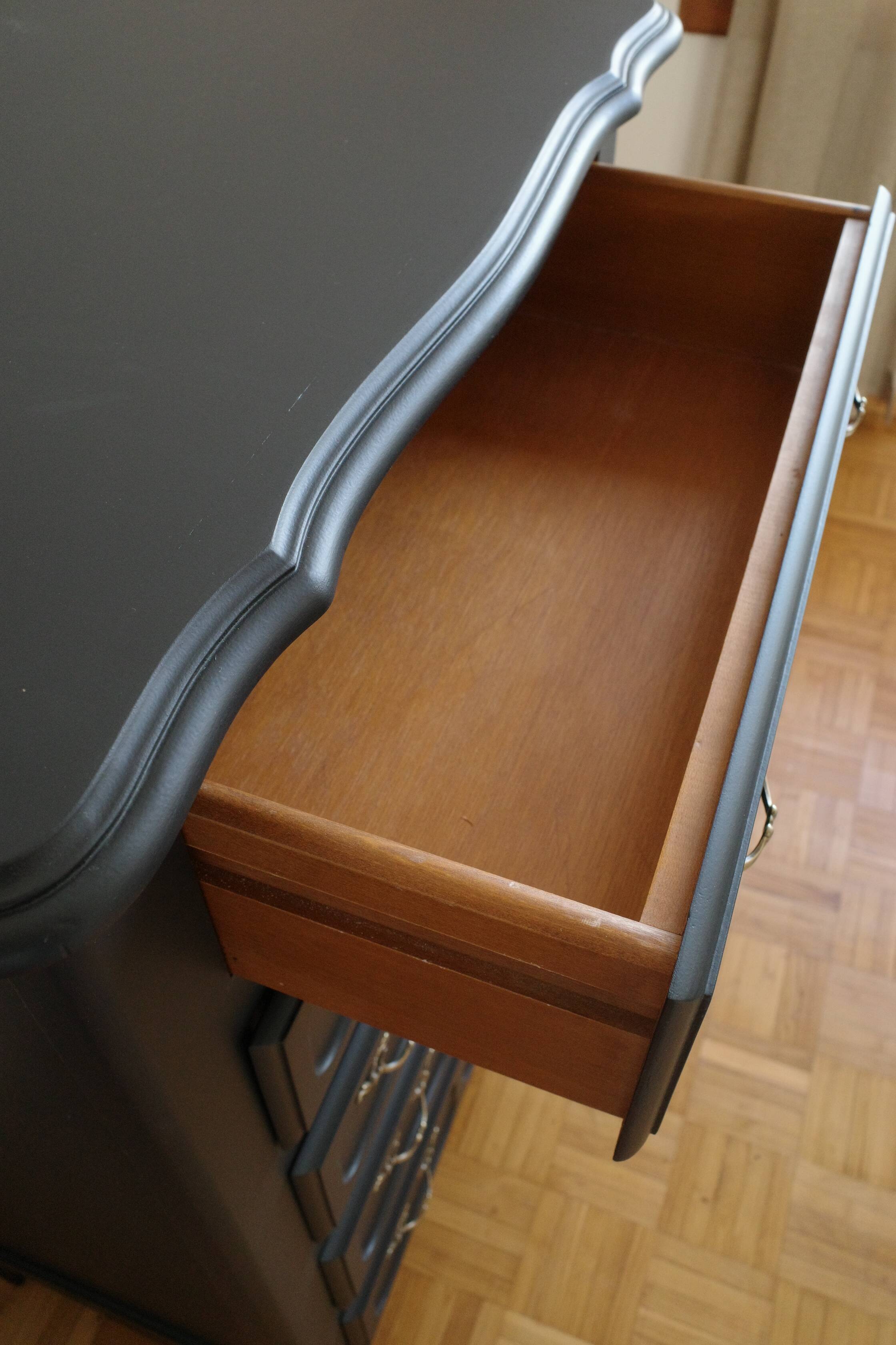 Vintage black chiffonier