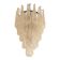 Venetian Murano Glass "Shell" Chandelier in Black Nickel, Mid-Century