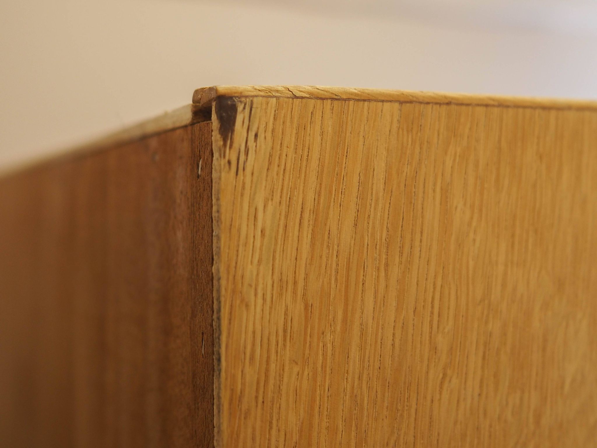 Henning Kjærnulf Oak Bookcase with Glass Doors, Danish 1960s