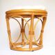 Rattan stool 1980s