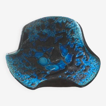 Vintage cobalt blue ceramic bowl