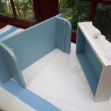 Old wooden shelf with drawer