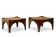Pair of side tables or coffee tables in rosewood. 1970s.