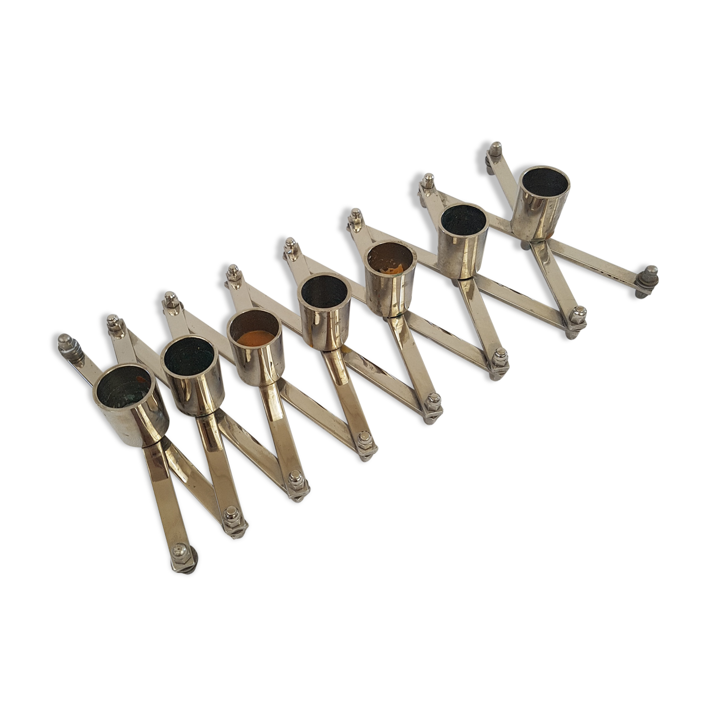 Candlestick accordion chrome 7 lights