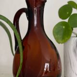 Amber Glass Pitcher