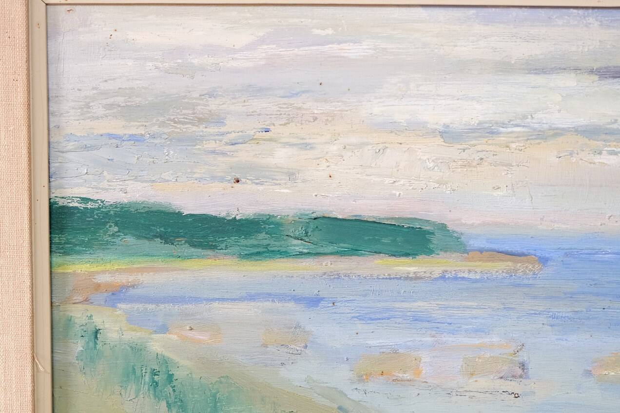 Anders A. Jonsson, Swedish Modern Landscape , 1950s, Oil on Panel, Framed