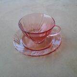 Six Rosaline Arcoroc cups