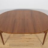 Mid-Century Teak Dining Table and Chairs Set by Hans Olsen for Frem Røjle.