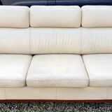 Canape ekornes scandinavian design white leather