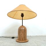 Vintage travertine table lamp, 1970s