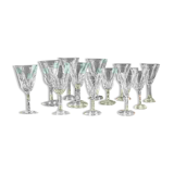 Saint Louis Crystal Glass Service, Cerdagne Pattern, 20th Century