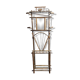 Bamboo coat rack with late nineteenth mirror