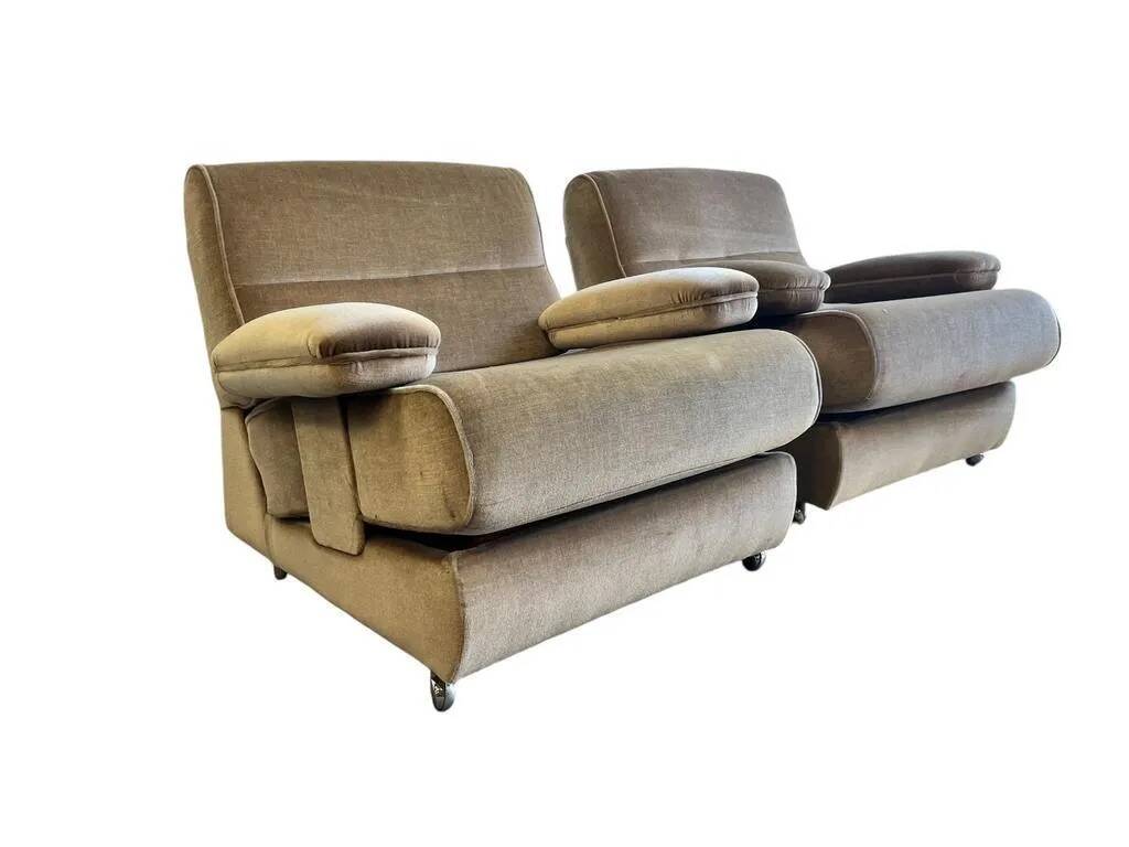 set of 2 vintage single-seater/club or 1 two-seater armchairs