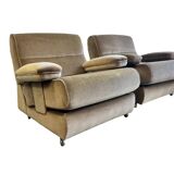 set of 2 vintage single-seater/club or 1 two-seater armchairs