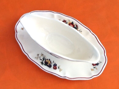 Saucière sur dormant Faïence de Sarreguemines France