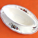 Saucière sur dormant Faïence de Sarreguemines France