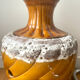 Mid-century perforated ceramic lamp