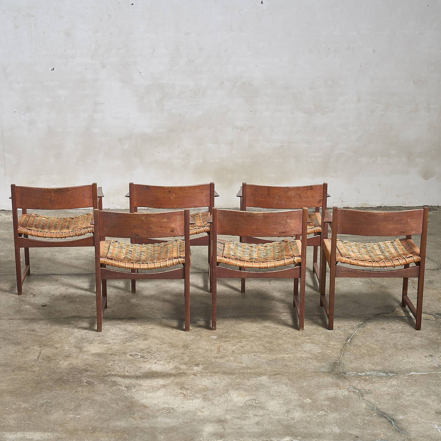 6 fauteuils Peter Hvidt & Orla Molgaard-Nielsen pour Soborg