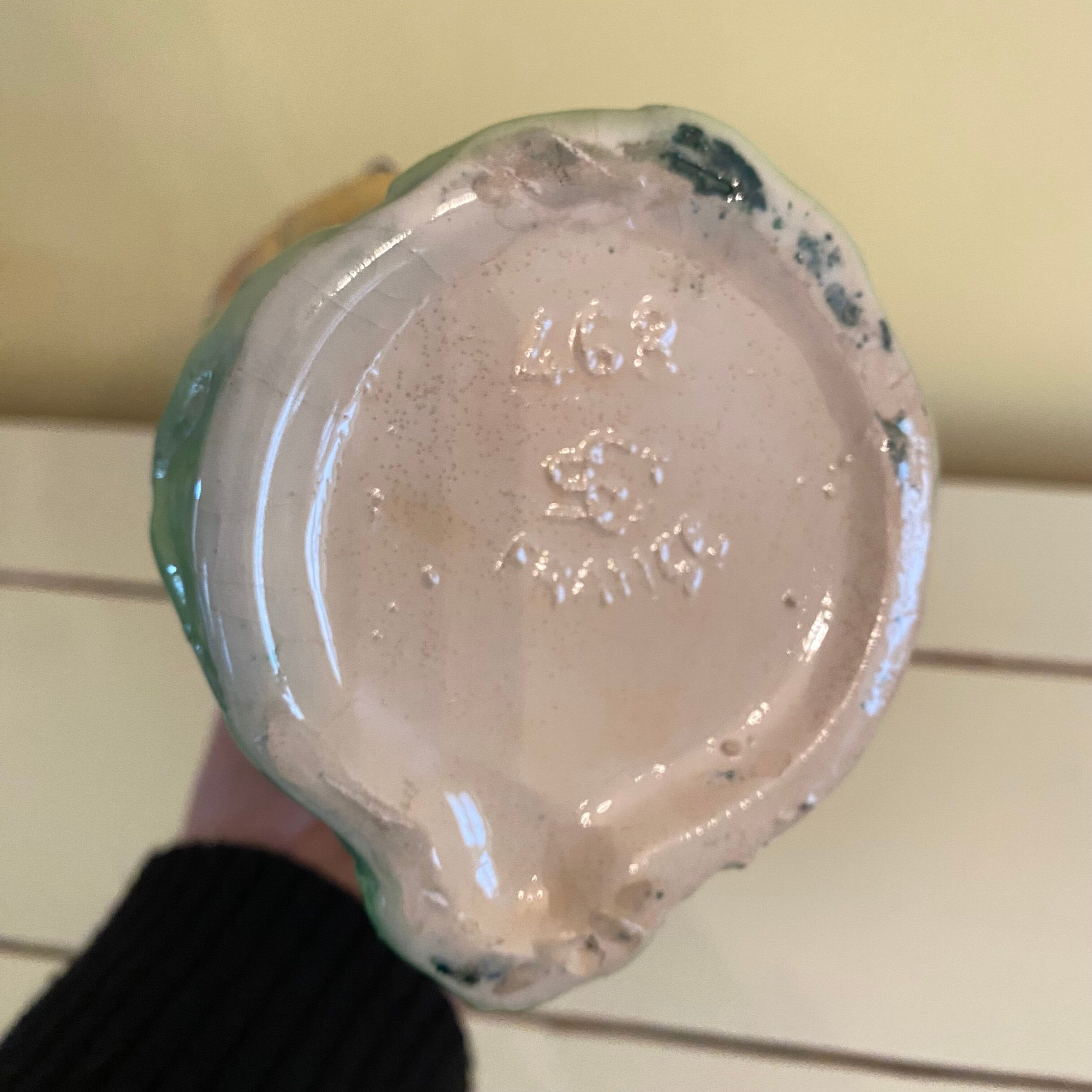 Vintage ceramic parrot pitcher