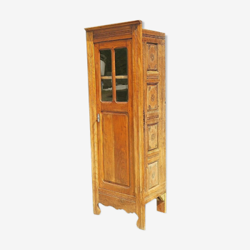 Armoire parisienne vintage porte vitrée