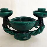 Pair of earthenware candlesticks