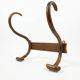 Curved wooden coat rack with 2 hooks, 1920s.