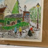 Vintage Montmartre watercolor