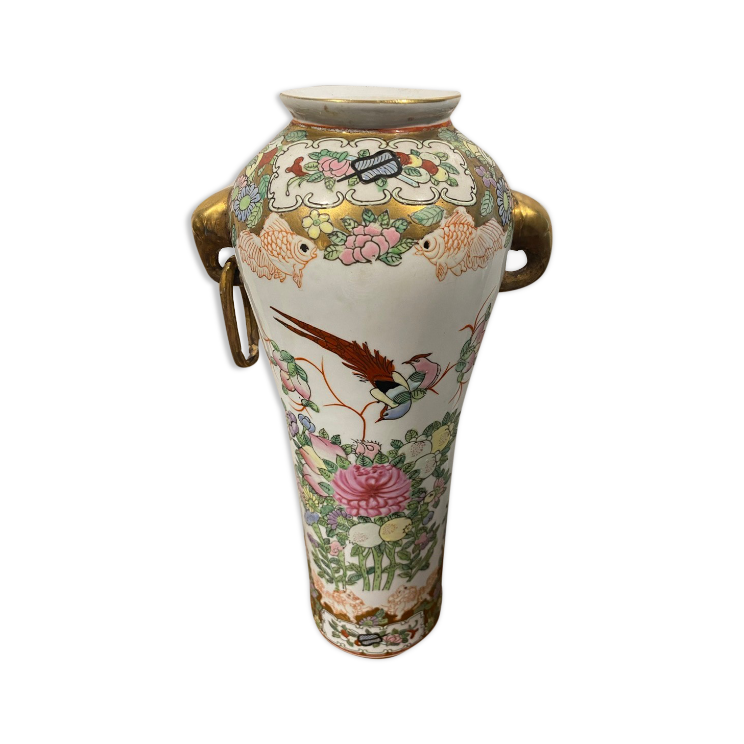Glazed porcelain vase 20th century