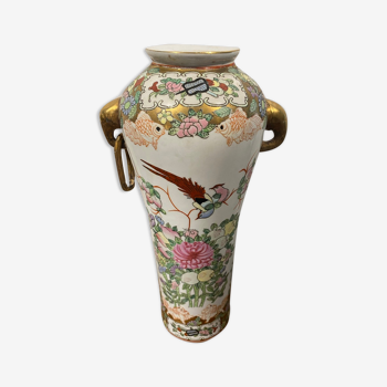 Enamelled porcelain vase XX century